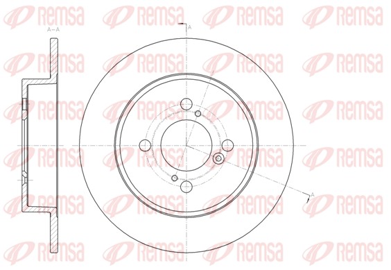 REMSA Hátsó féktárcsa 61483.00_REMSA