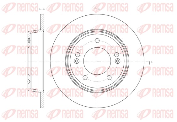 REMSA Hátsó féktárcsa 61435.00_REMSA