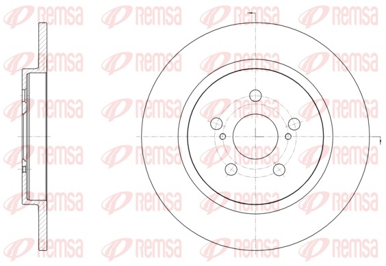 REMSA Hátsó féktárcsa 61464.00_REMSA