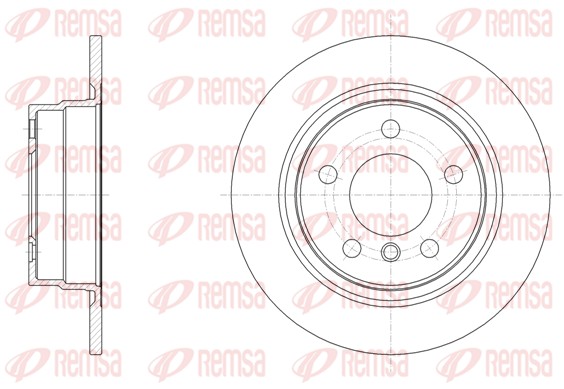 REMSA Hátsó féktárcsa 61450.00_REMSA