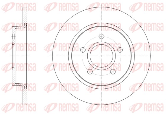 REMSA Hátsó féktárcsa 61503.00_REMSA