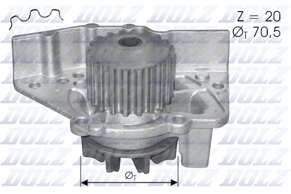 DOLZ Vízpumpa C119_DOLZ