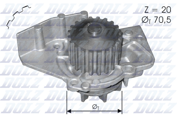 DOLZ C120_DOLZ Vízpumpa