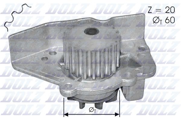 DOLZ Vízpumpa N405_DOLZ