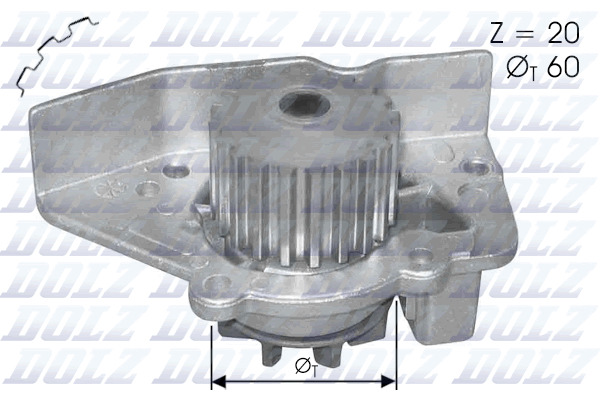 DOLZ Vízpumpa N406_DOLZ