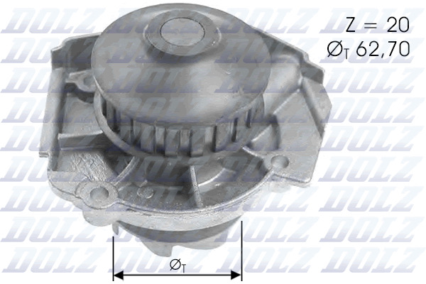 DOLZ Vízpumpa S361_DOLZ