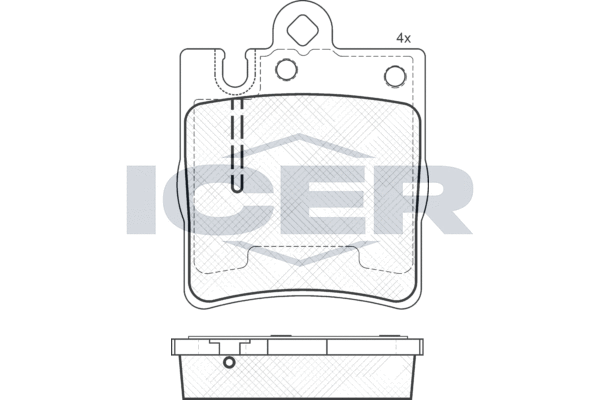 ICER Fékbetét, mind 181312-202_ICER
