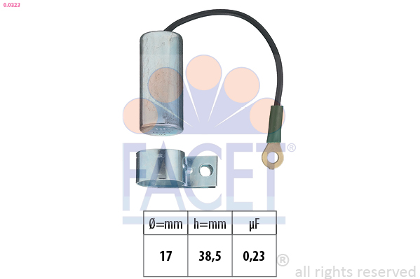 FACET Kondenzátor, gyújtás 0.0323_FACET