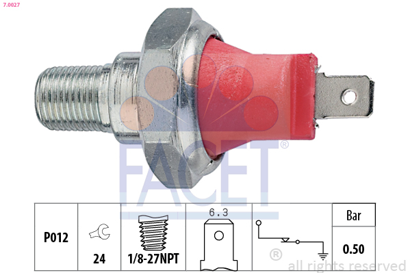 FACET Olajnyomás kapcsoló 7.0027_FACET