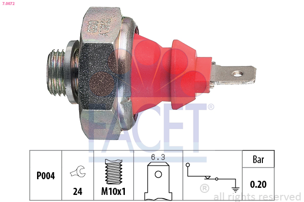 FACET Olajnyomás kapcsoló 7.0072_FACET