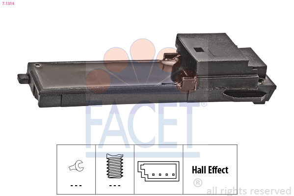 FACET Kapcsoló, kuplung működtetés 7.1314_FACET