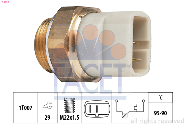 FACET Ventilátor kapcsoló 7.5027_FACET