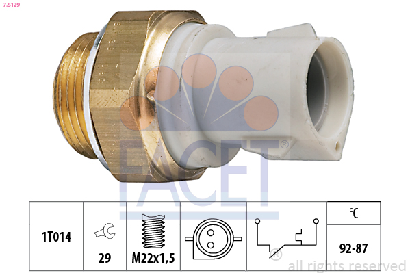 FACET Ventilátor kapcsoló 7.5129_FACET