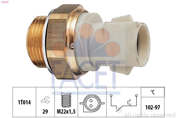 FACET Ventilátor kapcsoló 7.5137_FACET