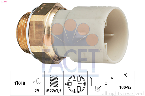 FACET Ventilátor kapcsoló 7.5147_FACET