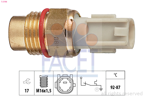 FACET Ventilátor kapcsoló 7.5198_FACET