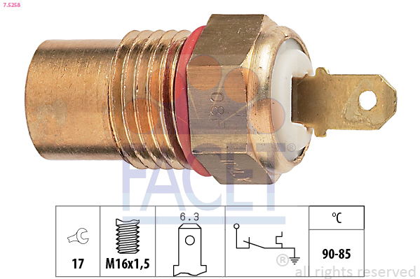 FACET Ventilátor kapcsoló 7.5258_FACET