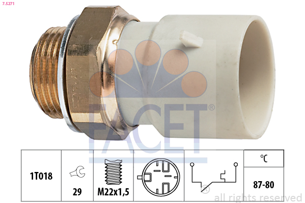 FACET Ventilátor kapcsoló 7.5271_FACET