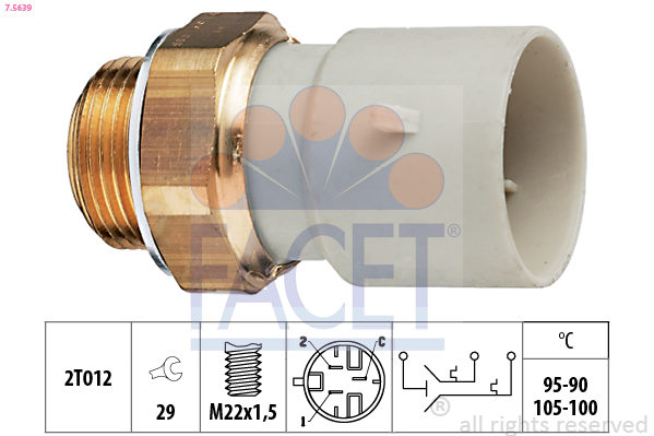 FACET Ventilátor kapcsoló 7.5639_FACET