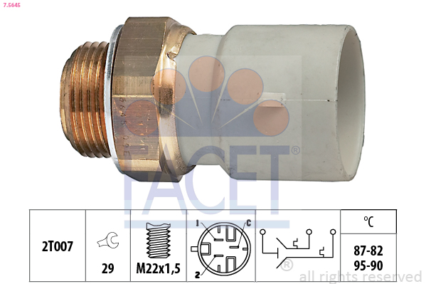 FACET Ventilátor kapcsoló 7.5645_FACET