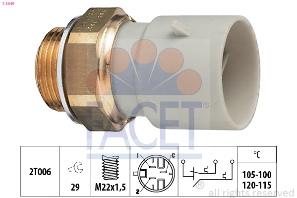 FACET Ventilátor kapcsoló 7.5649_FACET