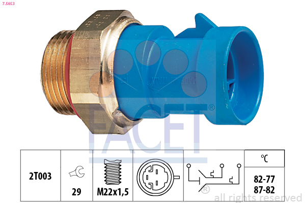 FACET Ventilátor kapcsoló 7.5653_FACET