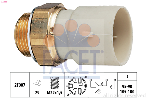 FACET Ventilátor kapcsoló 7.5688_FACET