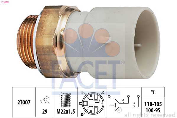 FACET Ventilátor kapcsoló 7.5689_FACET