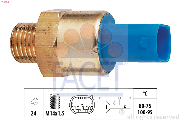 FACET Ventilátor kapcsoló 7.5694_FACET