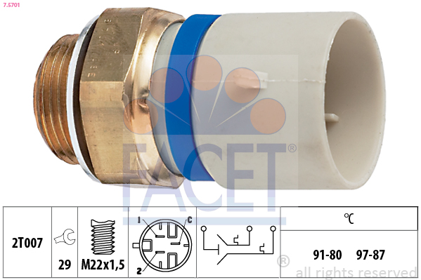 FACET Ventilátor kapcsoló 7.5701_FACET