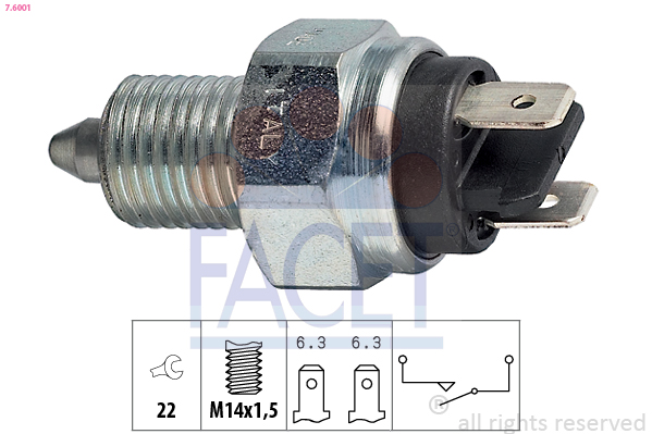 FACET Tolatólampa kapcsoló 7.6001_FACET