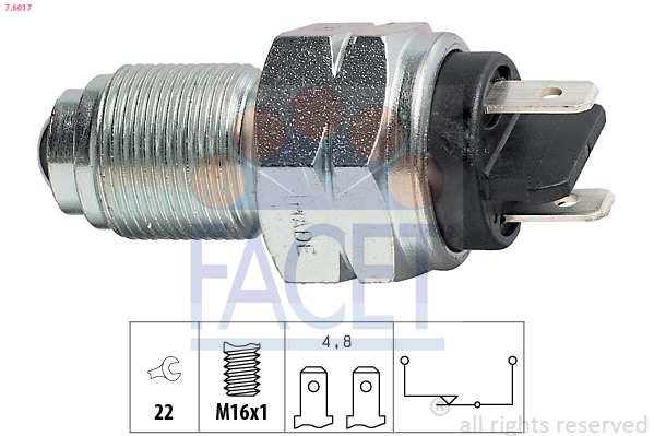 FACET Tolatólampa kapcsoló 7.6017_FACET