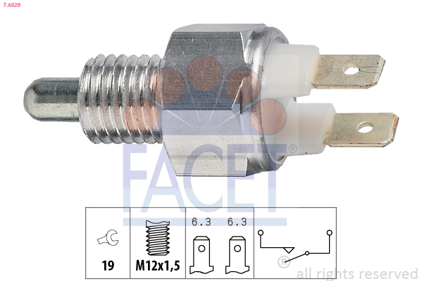 FACET Tolatólampa kapcsoló 7.6029_FACET