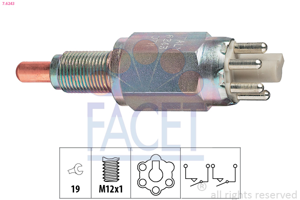 FACET Tolatólampa kapcsoló 7.6243_FACET