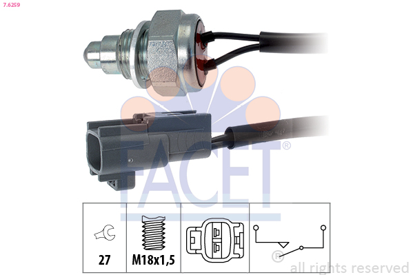 FACET Tolatólampa kapcsoló 7.6259_FACET