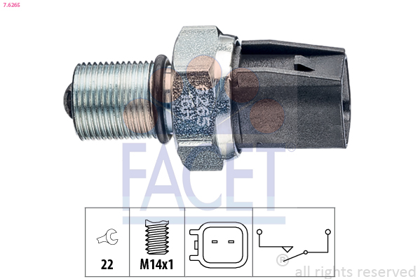 FACET Tolatólampa kapcsoló 7.6265_FACET