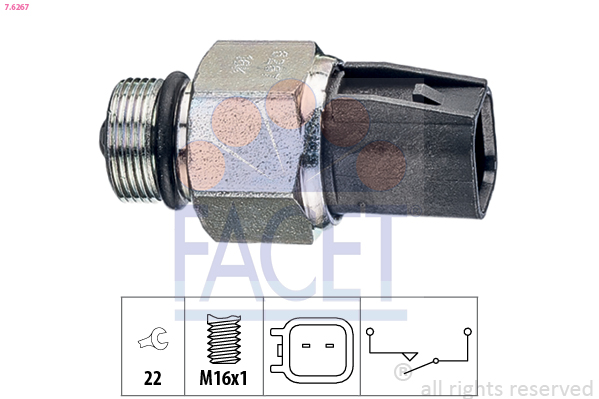 FACET Tolatólampa kapcsoló 7.6267_FACET