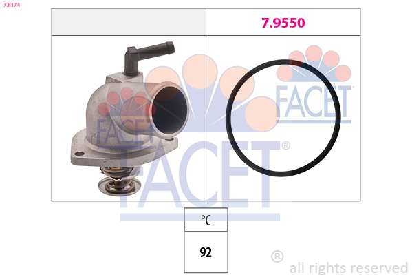 FACET Termosztát házzal 7.8174_FACET