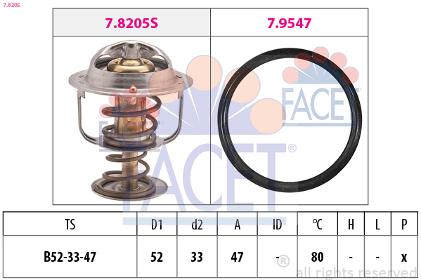 FACET Termosztát 7.8205_FACET