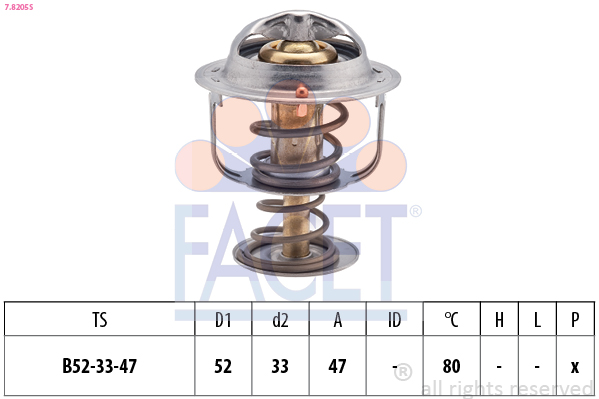 FACET Termosztát 7.8205S_FACET