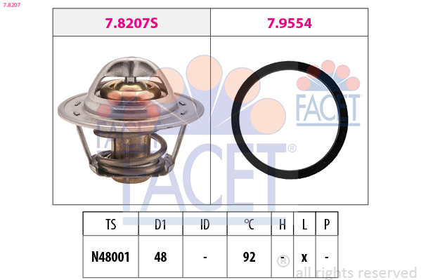 FACET Termosztát 7.8207_FACET