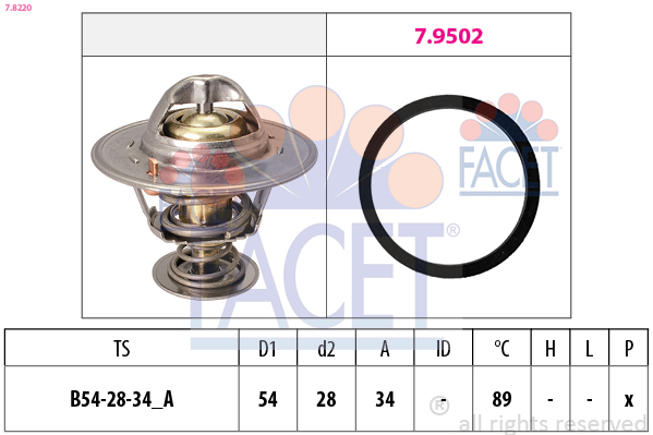 FACET Termosztát 7.8220_FACET