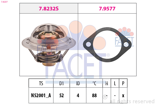 FACET Termosztát 7.8237_FACET