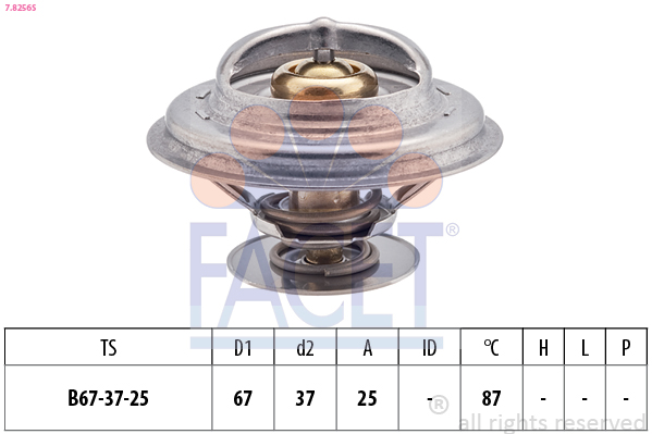 FACET Termosztát+O gyűrű 7.8256S_FACET