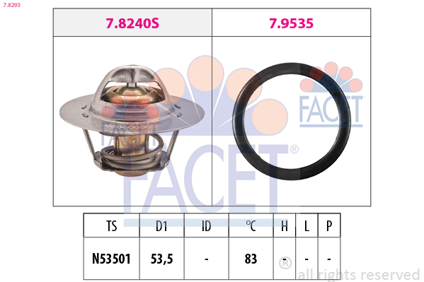 FACET Termosztát 7.8293_FACET