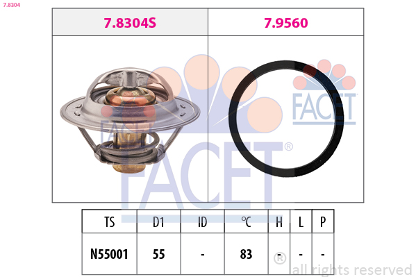 FACET Termosztát 7.8304_FACET