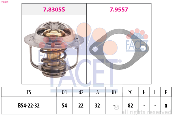 FACET Termosztát 7.8305_FACET