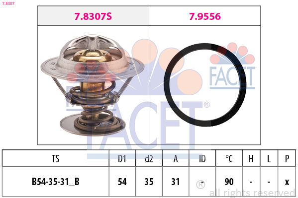 FACET Termosztát 7.8307_FACET