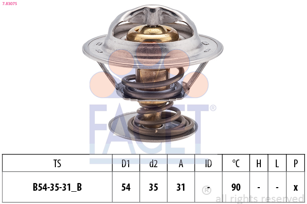 FACET Termosztát 7.8307S_FACET