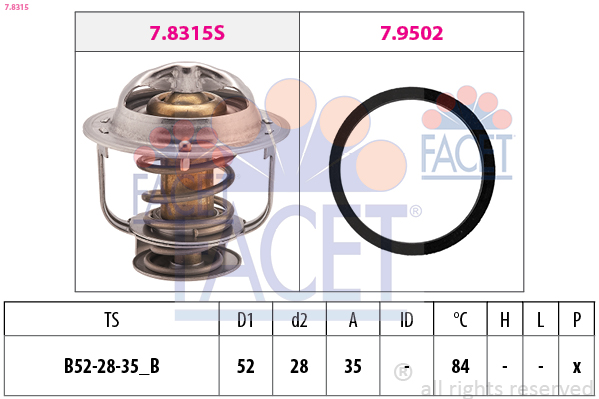 FACET Termosztát 7.8315_FACET